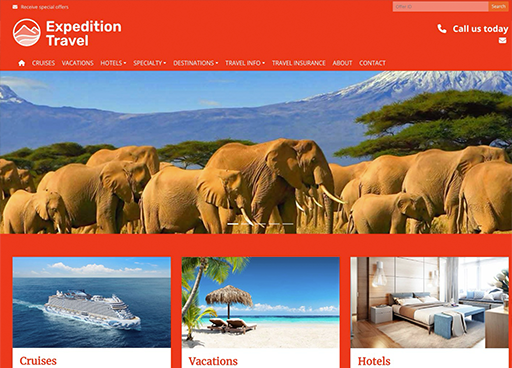 Expedition Travel Template -  Bookable